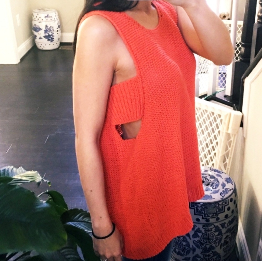 J BRAND Cut-Out Sweater Tank Top EUC! - Picture 8 of 9